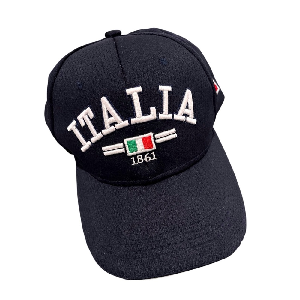 Navy Italia Embroidered Baseball Cap
